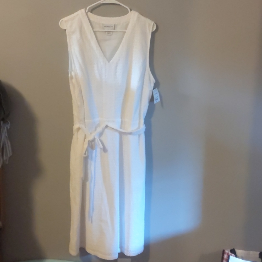 White XL Liz Clairborne Dress